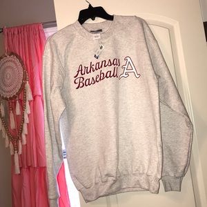 Arkansas Baseball Sweatshirt ( NEVER worn)